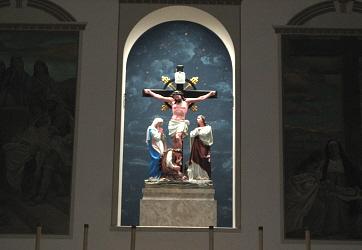 Fragment ołtarza w kościele Świętego Krzyża w Nowym Jorku
